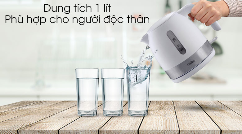 Bình đun siêu tốc Delites 1 lít ST10P01