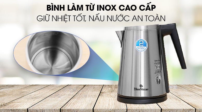 Bình đun siêu tốc BlueStone 1.5 lít KTB-3361