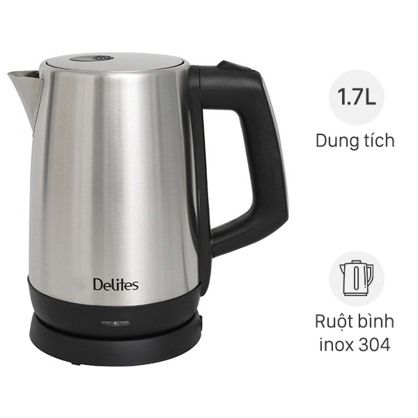 Bình đun siêu tốc Delites 1.7 lít ST17S03