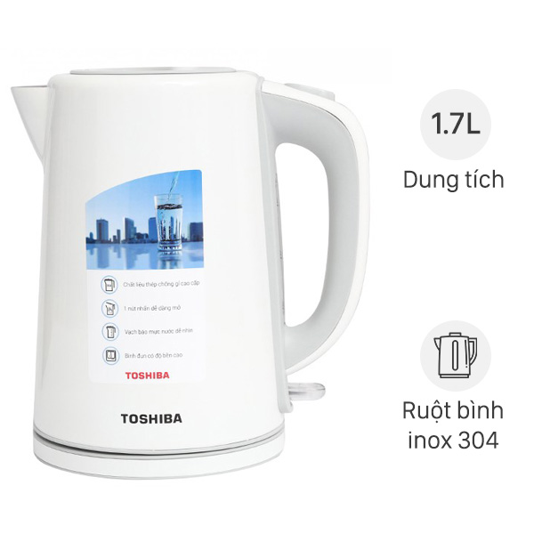 Bình đun siêu tốc Toshiba 1.7 lít PHK-17FM(W)VN