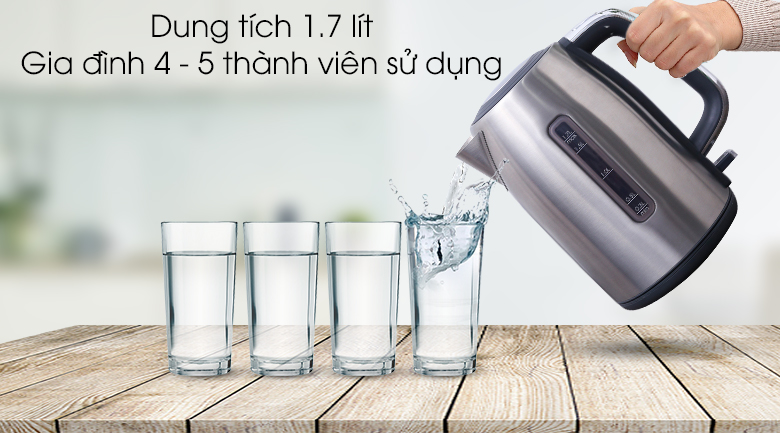 Ấm đun siêu tốc Sharp 1.7 lít EKJ-17VS-ST - 2