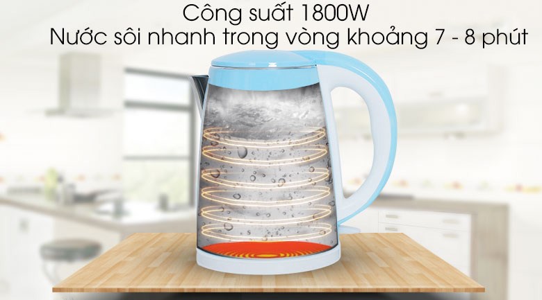 Bình đun siêu tốc Delites 1.8 lít ST18DB01