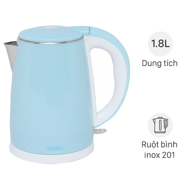 Bình đun siêu tốc Delites 1.8 lít ST18DB01