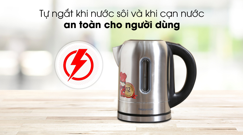 Bình đun siêu tốc Happycook 1.7 lít HEK-171SD
