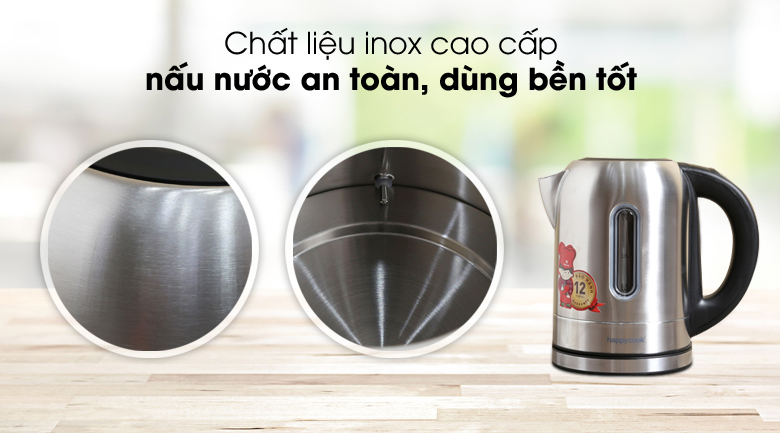 Bình đun siêu tốc Happycook 1.7 lít HEK-171SD