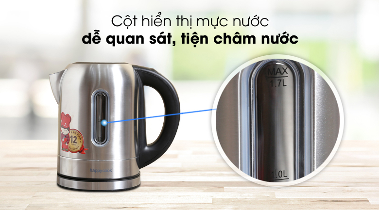 Bình đun siêu tốc Happycook 1.7 lít HEK-171SD