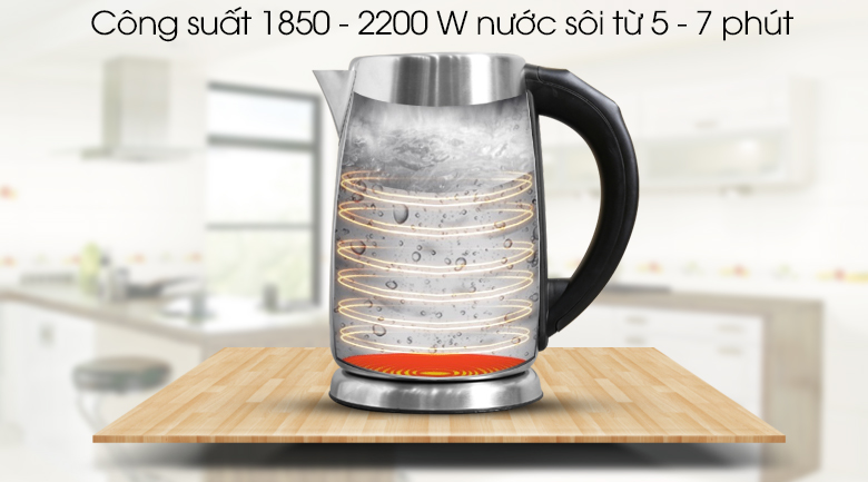 Bình đun siêu tốc Happycook 1.7 lít HEK-170D