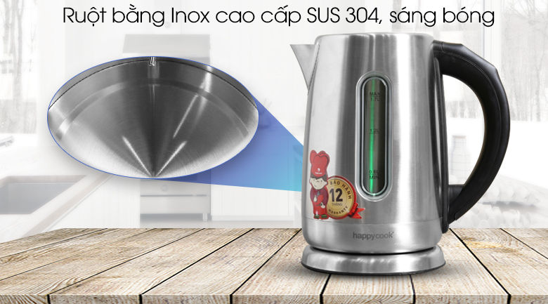 Bình đun siêu tốc Happycook 1.7 lít HEK-170D