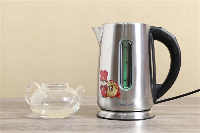 Bình đun siêu tốc Happycook 1.7 lít HEK-170D Màu Inox