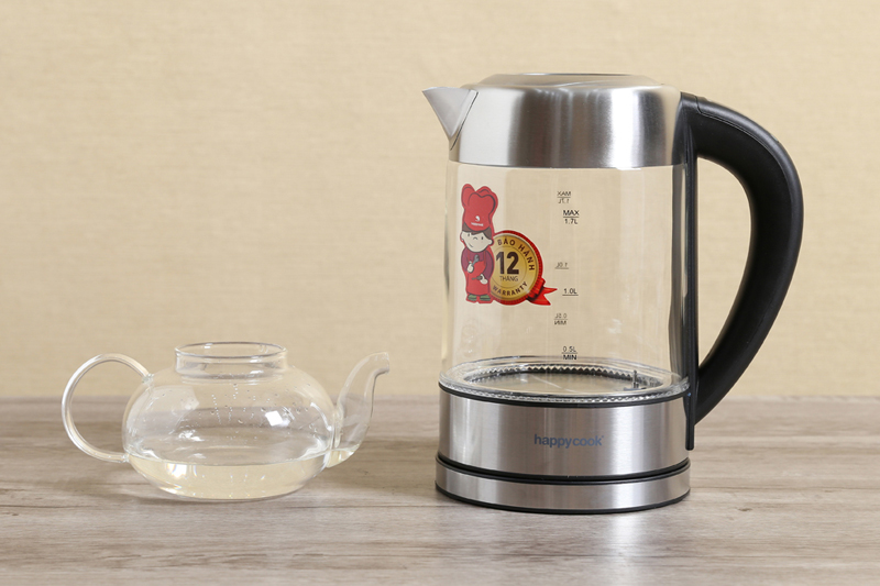 Sang trọng, đẹp mắt - Bình siêu tốc Happycook 1.7 lít HEK-170GD Sang trọng, đẹp mắt - Bình siêu tốc Happycook 1.7 lít HEK-170GD