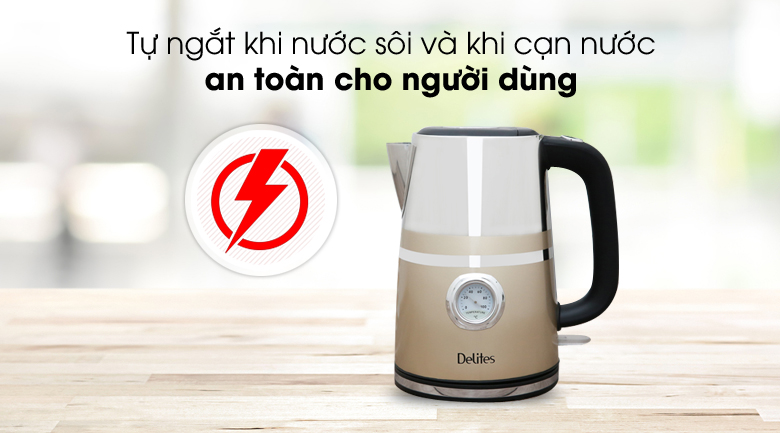 Bình đun siêu tốc Delites 1.7 lít ST17S04