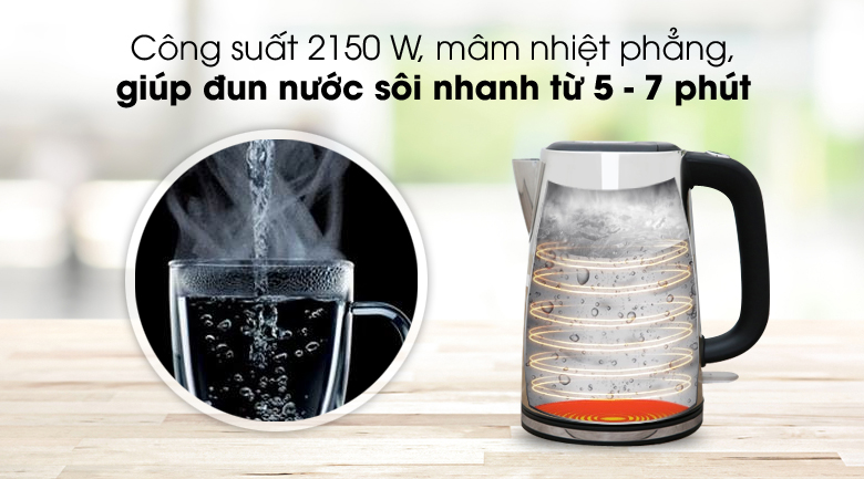 Bình đun siêu tốc Delites 1.7 lít ST17S04