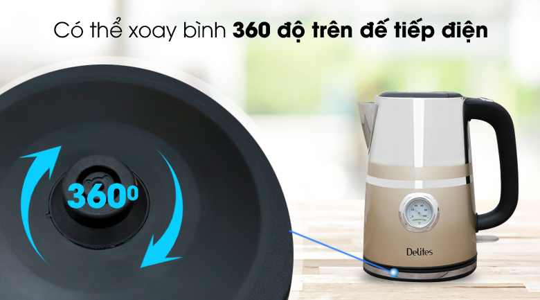 Bình đun siêu tốc Delites 1.7 lít ST17S04