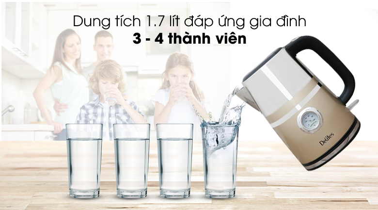 Bình đun siêu tốc Delites 1.7 lít ST17S04