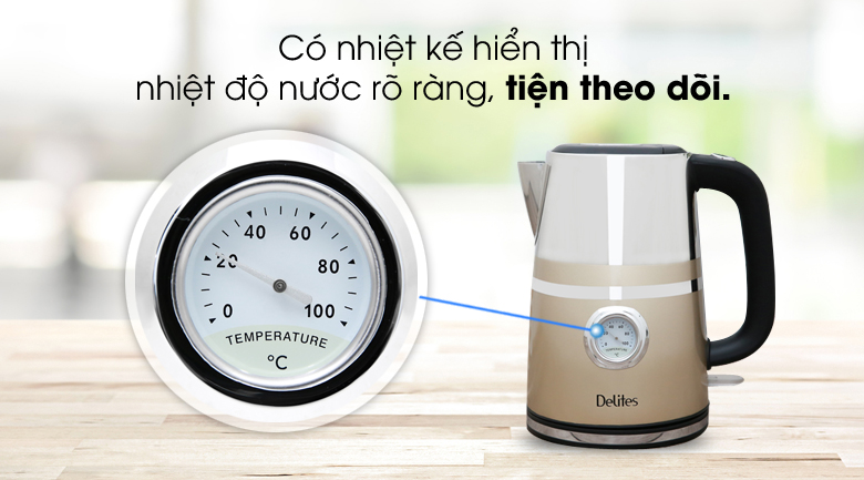 Bình đun siêu tốc Delites 1.7 lít ST17S04