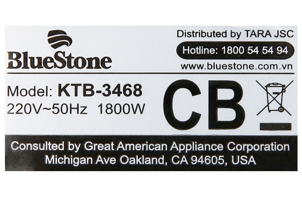 Siêu thị bình đun siêu tốc Bluestone KTB 3468 1.7 lít