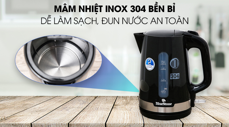 Bình đun siêu tốc Bluestone 1.7 lít KTB-3417