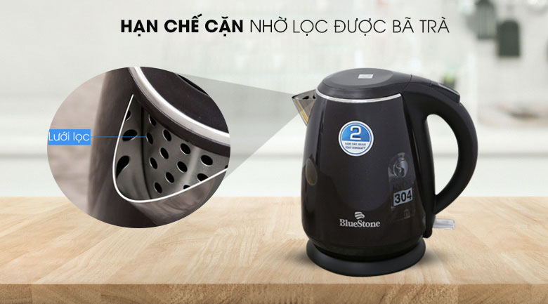 Bình đun siêu tốc Bluestone 1.5 lít KTB-3453 Đen