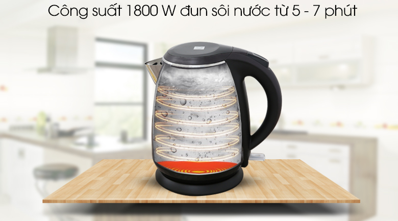 Bình đun siêu tốc Bluestone 1.5 lít KTB-3453 Đen