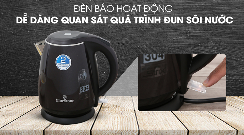 Bình đun siêu tốc Bluestone 1.5 lít KTB-3453 Đen