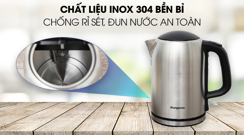 Bình đun siêu tốc Kangaroo 1.7 lít KG-353