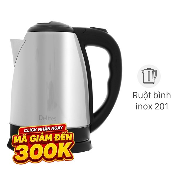 Bình đun siêu tốc Delites 1.8 lít ST18S05