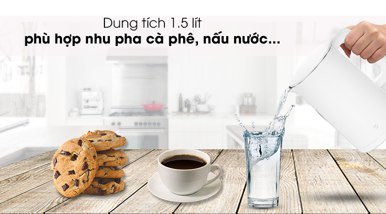 Ấm đun siêu tốc Xiaomi 1.5 lít Electric Kettle EU (SKV4035GL) - 9