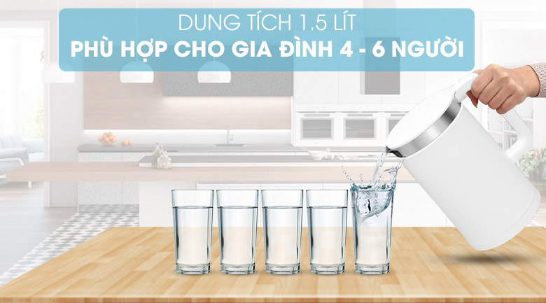 Bình đun siêu tốc giữ nhiệt Xiaomi 1.5 lít ZHF4012GL