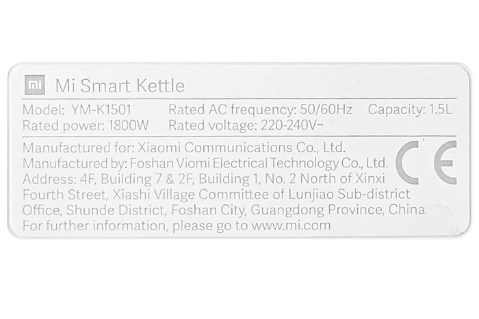 Bình đun siêu tốc giữ nhiệt Xiaomi 1.5 lít ZHF4012GL Màu Trắng