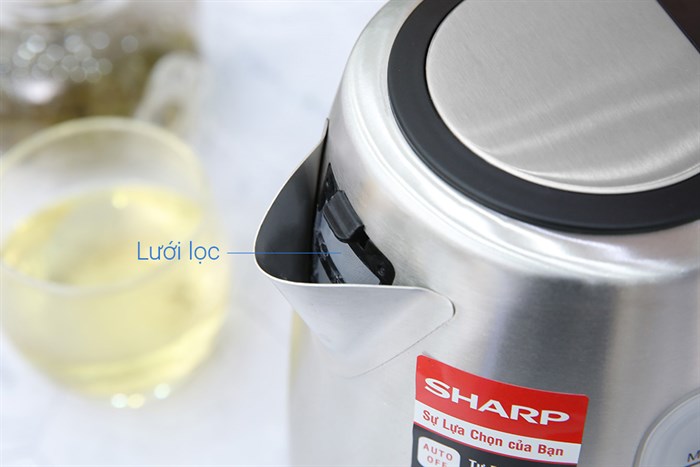 Bình đun siêu tốc Sharp 1.5 lít EKJ-15EVS-ST Màu Inox