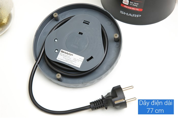 Bình đun siêu tốc Sharp 1.7 lít EKJ-17EVPS-BK Màu Đen