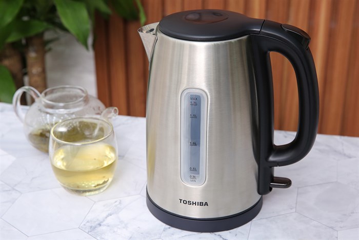 Bình đun siêu tốc Toshiba 1.7 lít KT-17SH1NV Màu Bạc