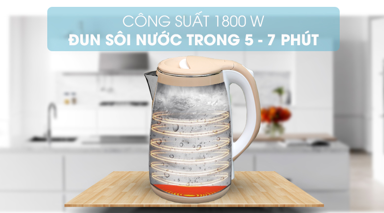 Bình đun siêu tốc Kangaroo 1.5 lít KG-18K1