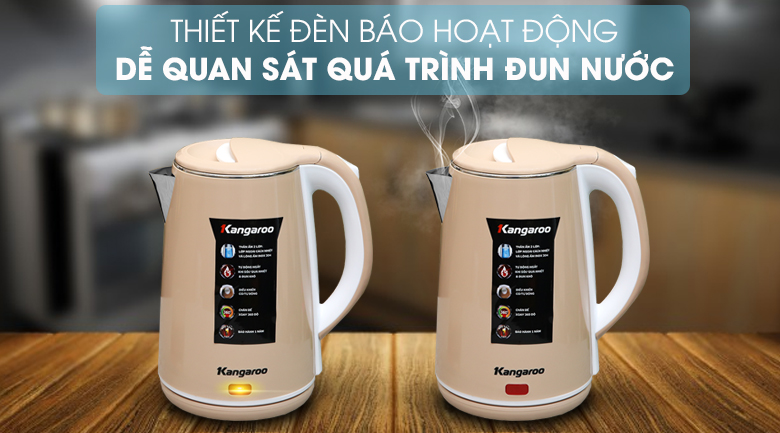 Bình đun siêu tốc Kangaroo 1.5 lít KG-18K1