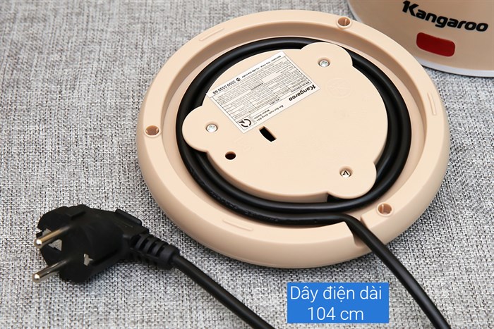 Bình đun siêu tốc Kangaroo 1.5 lít KG-18K1 Màu Nâu