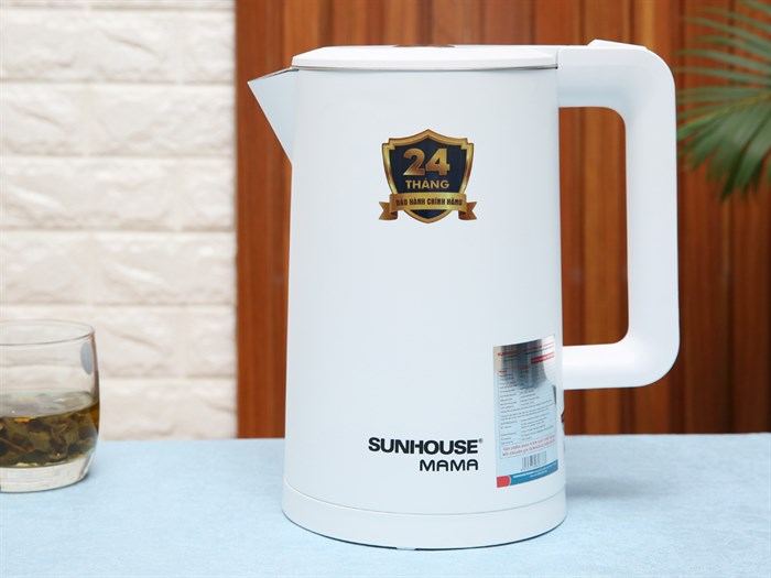 Bình đun siêu tốc Sunhouse Mama 1.7 lít SHD1386 Trắng Màu Trắng