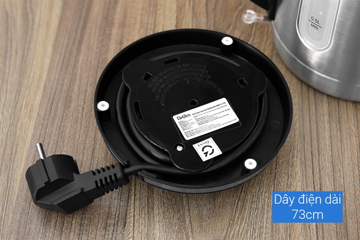 Bình đun siêu tốc Delites 1.7 lít FK-1507-1 Màu Bạc