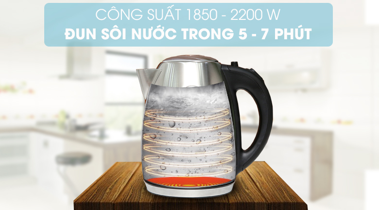 Bình đun siêu tốc Delites 1.7 lít HHB1732