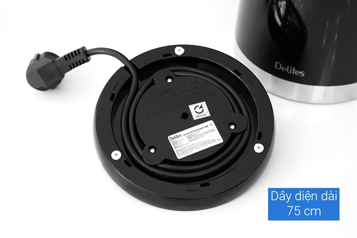 Bình đun siêu tốc Delites 1.7 lít FK-1802 Màu Đen