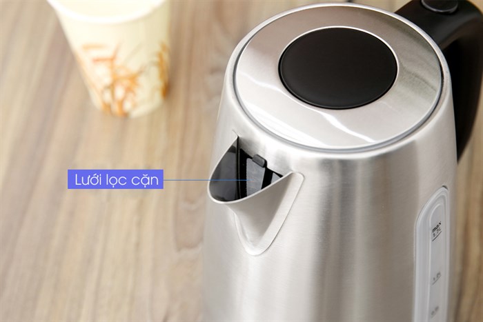 Bình đun siêu tốc Delites 1.7 lít K014QN Màu Bạc Inox
