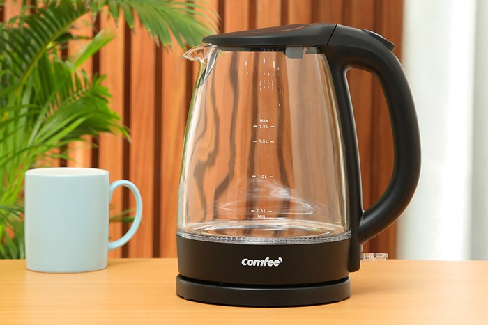 Bình đun siêu tốc Comfee 1.8 lít CK-GC1820B Màu Đen
