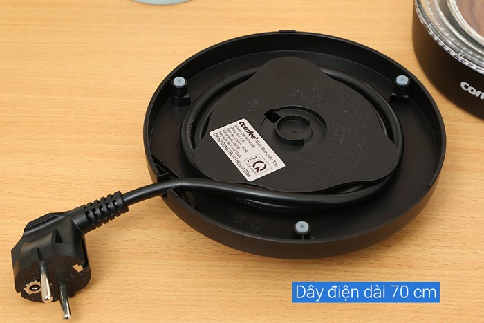 Bình đun siêu tốc Comfee 1.8 lít CK-GC1820B Màu Đen