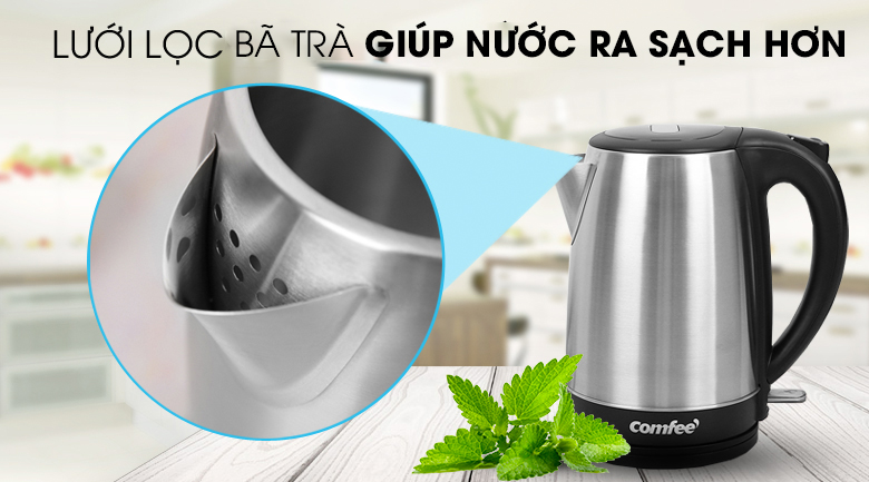 Lưới lọc bã trà - Bình đun siêu tốc Comfee 1.7 lít CK-SC1720C Lưới lọc bã trà - Bình đun siêu tốc Comfee 1.7 lít CK-SC1720C