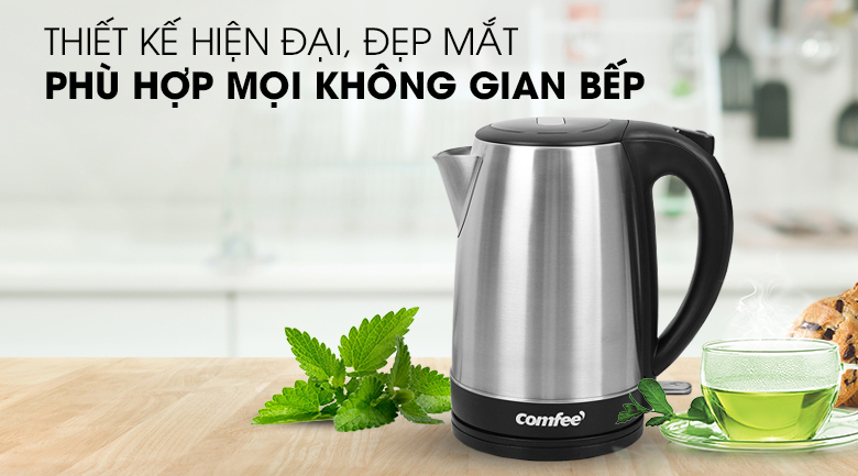 Thiết kế - Bình đun siêu tốc Comfee 1.7 lít CK-SC1720C