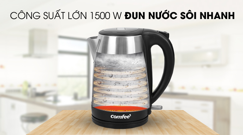 Công suất - Bình đun siêu tốc Comfee 1.7 lít CK-SC1720C