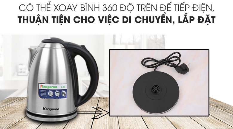 Ấm đun siêu tốc Kangaroo 2 lít KG-20SK3 - 2
