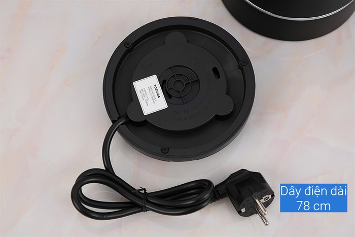 Bình đun siêu tốc Toshiba 1.5 lít KT-15DS1NV Màu Đen