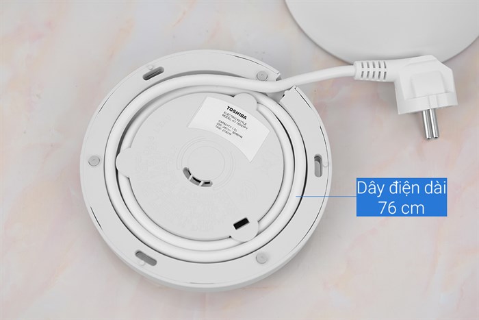 Bình đun siêu tốc Toshiba 1.5 lít KT-15DS1PV Màu Trắng