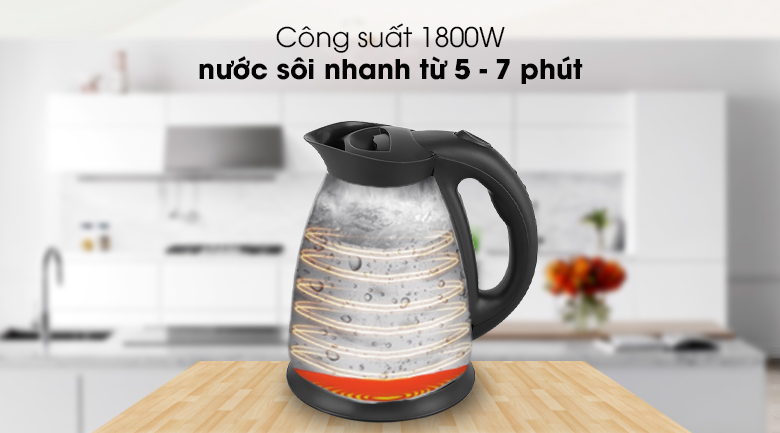 Bình đun siêu tốc Kangaroo 1.5 lít KG15SK3