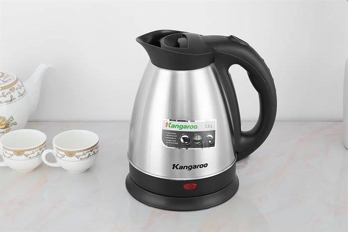 Bình đun siêu tốc Kangaroo 1.5 lít KG15SK3 Màu Bạc